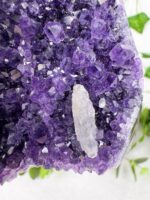 Amethyst Cluster / Cut Base mit Calcit Nr. 66a – Bild 3