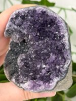 Bicolor Amethyst Cluster / Cut Base Nr. 52a – Bild 3