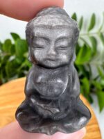 Mystery Silberobsidian Buddha – Bild 2