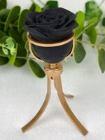 Obsidian Rose auf Ständer Nr. 22a