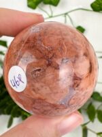 Pinker Achat Kugel Nr. 46p – Bild 2