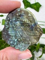 Labradorit Carving Palast / Tempel Nr. 20s1