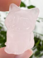 B-Ware Rosenquarz Katze Nr. 6,5b