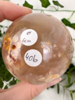 Blumenachat Kugel Nr. 40b – Bild 2