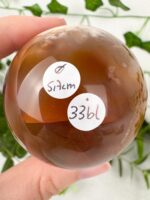 Blumenachat Kugel Nr. 33bl – Bild 2
