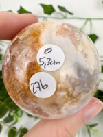 Pink Amethyst / Blumenachat Kugel Nr. 27b – Bild 2