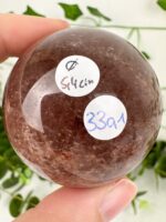 Roter Aventurin „Erdbeerquarz“ Kugel Nr. 33a1 – Bild 2