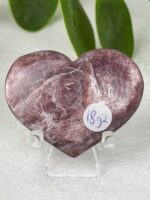 Gem Lepidolith Herz Nr. 18g2 – Bild 2
