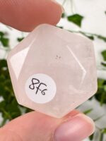 Rosenquarz Feenstein / Hexagon – Bild 2