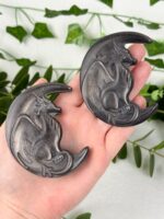 Mystery Silberobsidian Drache im Mond