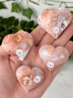 Pinker Achat Herz – Bild 2