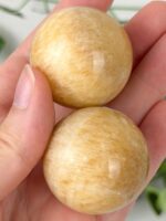 Mystery Orangencalcit Kugel – Bild 2